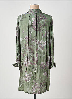 Rochie midi croială fluidă mâneci lungi verde închis LAST QUEEN femeie