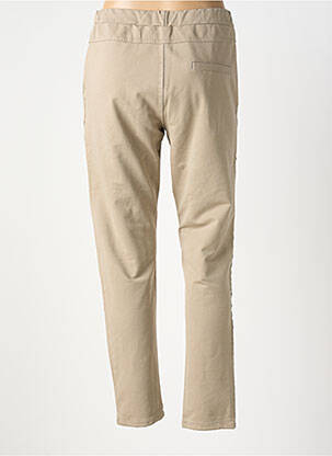 Pantalon 7/8 talie elastică bej VANILLA femeie