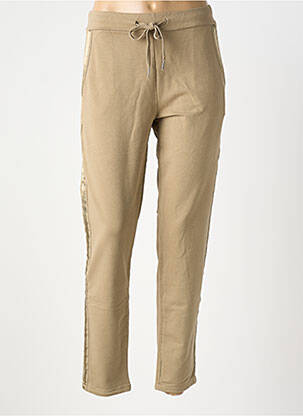 Pantalon 7/8 talie elastică maro VANILLA femeie