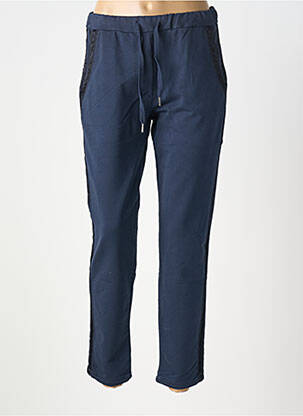 Pantalon 7/8 talie elastică albastru VANILLA femeie