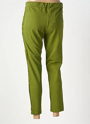 Pantalon 7/8 talie elastică verde PASSION femeie