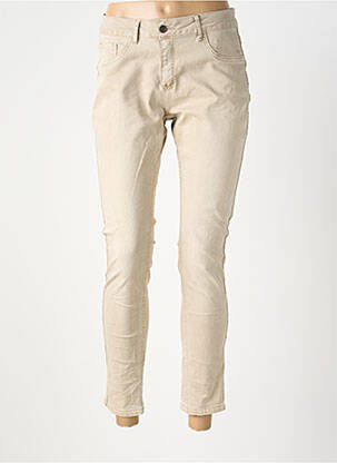 Pantalon slim buzunare bej ZAC & ZOE femeie
