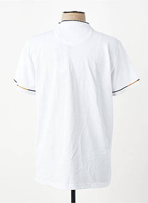 Tricou croială cambrată mâneci scurte alb REVER MILE homme
