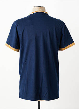 Tricou croială cambrată mâneci scurte albastru REVER MILE homme