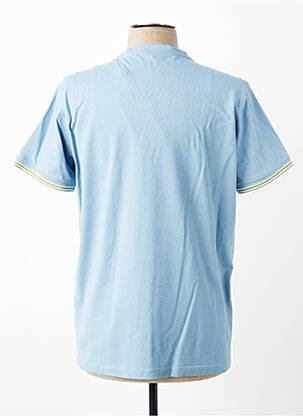 Tricou croială cambrată mâneci scurte albastru REVER MILE homme