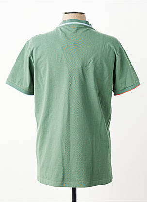 Tricou croială cambrată mâneci scurte verde REVER MILE homme