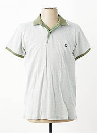 Polo croială cambrată mâneci scurte verde REVER MILE homme