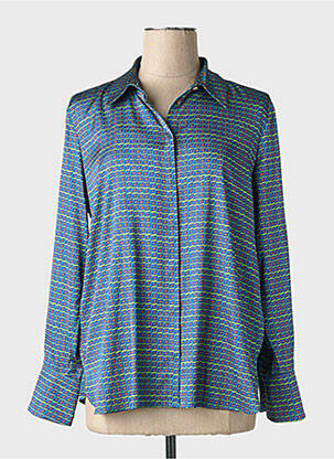 Cămașă croială fluidă mâneci lungi albastru TINTA STYLE femeie