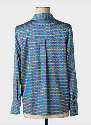 Cămașă croială fluidă mâneci lungi albastru TINTA STYLE femeie