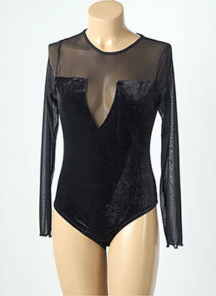Body guler rotund mâneci lungi negru JS MILLENIUM femeie