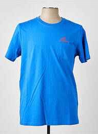 Tricou croială cambrată mâneci scurte albastru NEW ZEALAND AUCKLAND homme