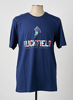 Tricou croială cambrată mâneci scurte albastru RUCKFIELD bărbat
