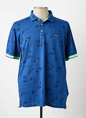 Polo țesătură jersey mâneci scurte albastru NEW ZEALAND AUCKLAND homme