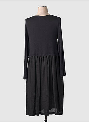 Rochie midi mâneci lungi mâneci lungi negru ORTO BOTANICO femeie