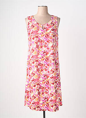 Rochie midi imprimeu floral fără mâneci roz AGATHE & LOUISE femeie