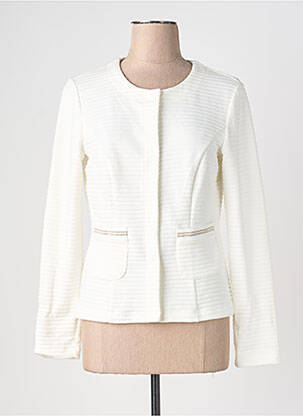 Jachete elegante guler rotund alb BETTY BARCLAY femeie