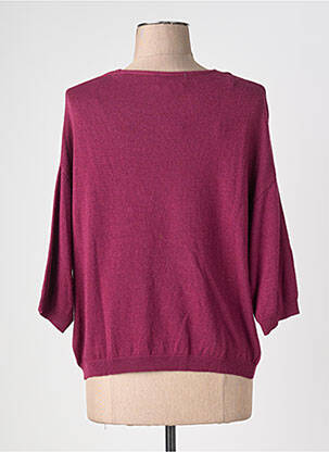Pulover guler în v mâneci 3/4 violet LE PETIT BAIGNEUR femeie