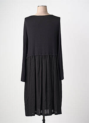 Rochie midi mâneci lungi mâneci lungi negru ORTO BOTANICO femeie