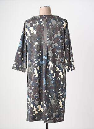 Rochie midi imprimeu fantezie mâneci lungi gri BETTY BARCLAY femeie