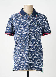 Polo elasticitate mâneci scurte albastru NEW ZEALAND AUCKLAND homme