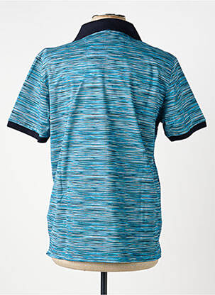 Tricou croială cambrată mâneci scurte albastru MONTE CARLO bărbat