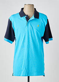 Polo elasticitate mâneci scurte albastru RUCKFIELD homme