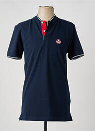Tricou broderie mâneci scurte albastru DELAHAYE homme