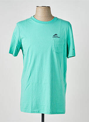 Tricou broderie mâneci scurte verde NEW ZEALAND AUCKLAND bărbat