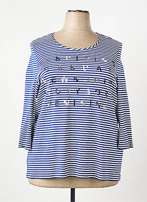 Tricou mâneci 3/4 mâneci 3/4 albastru GERRY WEBER femeie