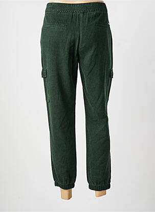 Pantalon 7/8 închidere cu fermoar sub clapetă cu nasturi verde LCDN femeie