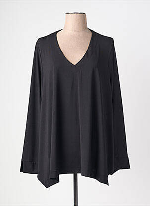 Top elasticitate mâneci lungi negru JORGIE PARIS femeie