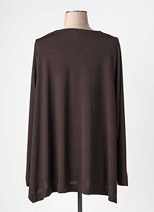 Top elasticitate mâneci lungi maro JORGIE PARIS femeie