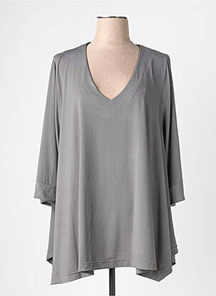 Top elasticitate mâneci 3/4 gri JORGIE PARIS femeie