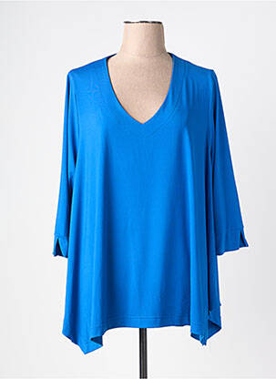 Top elasticitate mâneci 3/4 albastru JORGIE PARIS femeie