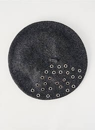 Căciulă formă beret gri POUPEE CHIC femeie