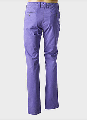 Pantalon chino elasticitate mărime normală violet BRUNO SAINT HILAIRE bărbat