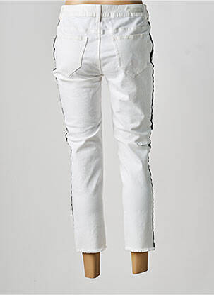 Pantalon 7/8 elasticitate mărime normală alb COMMA, femeie