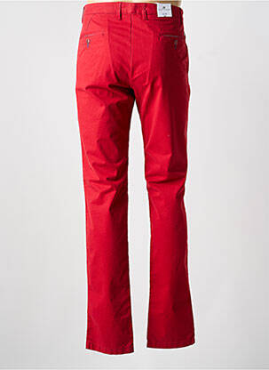 Pantalon chino țesătură poplin mărime normală roșu BRUNO SAINT HILAIRE femeie