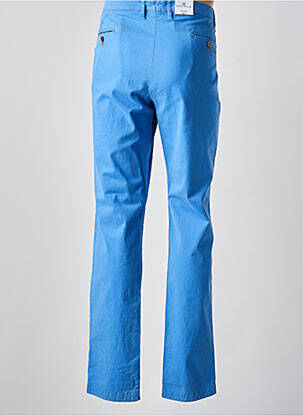 Pantalon chino țesătură poplin mărime normală albastru BRUNO SAINT HILAIRE bărbat