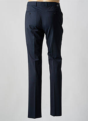 Pantalon slim talie cu cleme mărime normală albastru BRUNO SAINT HILAIRE bărbat