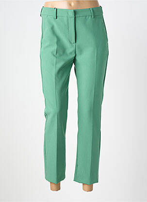 Pantalon 7/8 talie cu cleme mărime normală verde WEEKEND MAXMARA femeie