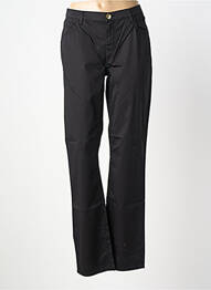 Pantalon drept țesătură poplin mărime normală negru TRUSSARDI JEANS bărbat