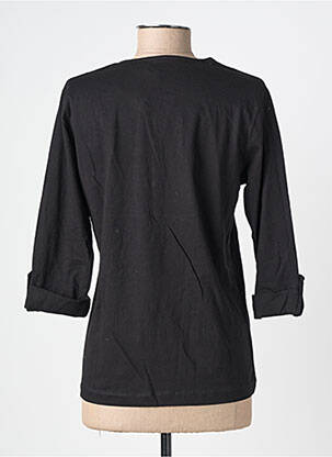 Tricou mâneci 3/4 mâneci 3/4 negru MIKAWEAR femeie