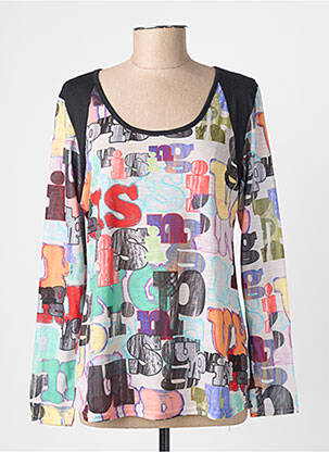 Tricou mâneci lungi mâneci lungi negru JOLIE RONDE femeie