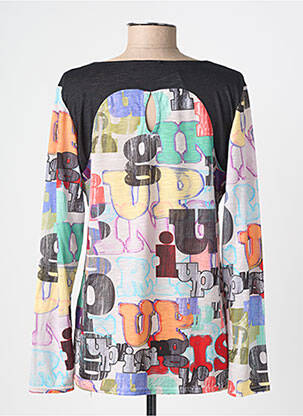 Tricou mâneci lungi mâneci lungi negru JOLIE RONDE femeie