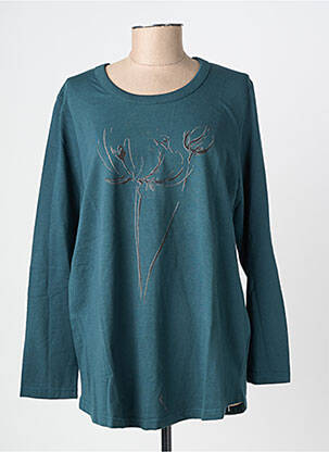 Tricou mâneci lungi mâneci lungi verde JOLIE RONDE femeie