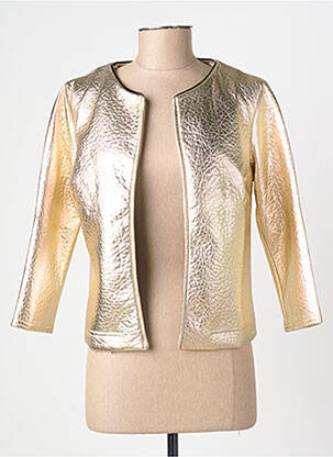 Jachete casual guler rotund auriu L'ATELIER DE LOUISE femeie