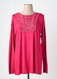 Tricou mâneci lungi mâneci lungi roz JOLIE RONDE femeie