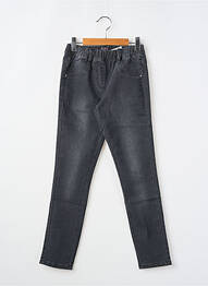Jegging țesătură denim mărime reglabilă negru SLY JEANS fată