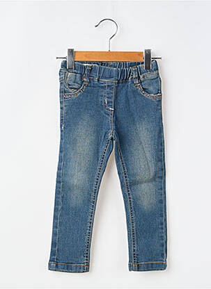 Jegging țesătură denim talie elastică albastru KNOT SO BAD fată